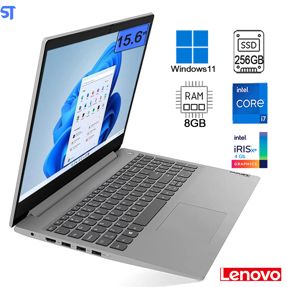 Notebook Lenovo IdeaPad Core i7-1165G7 - Ram 8GB -256GB SSD- Placa de Vídeo Intel Iris® Xe Windows 11 15.6
