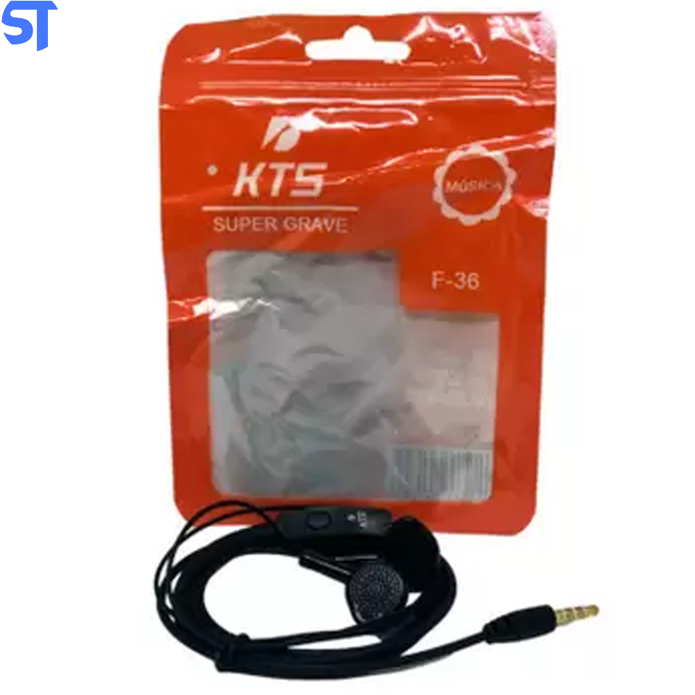 Fone De Ouvido Estéreo Kts F-36