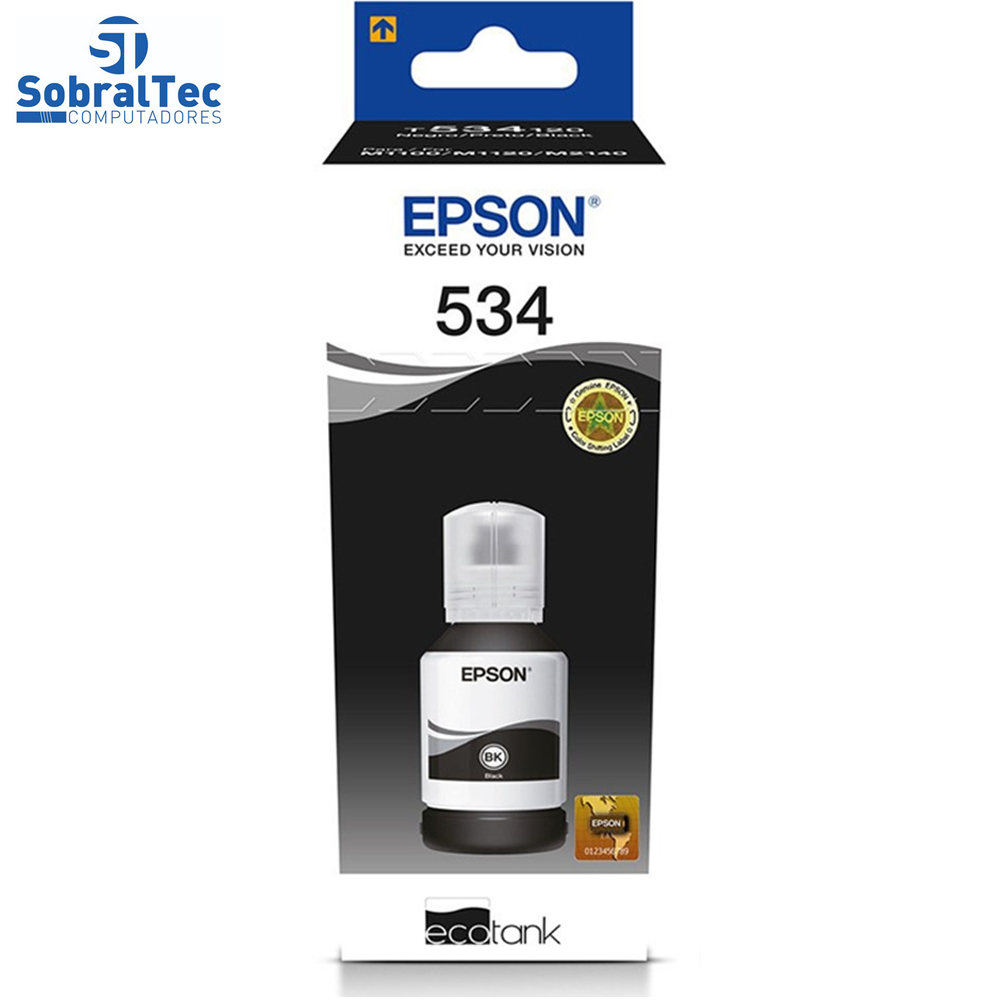 Refil De Tinta Epson T534120 Preto