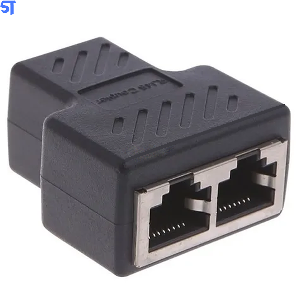 Adaptador Duplicador Para Cabo De Rede Rj45 3 Entradas Fêmeas