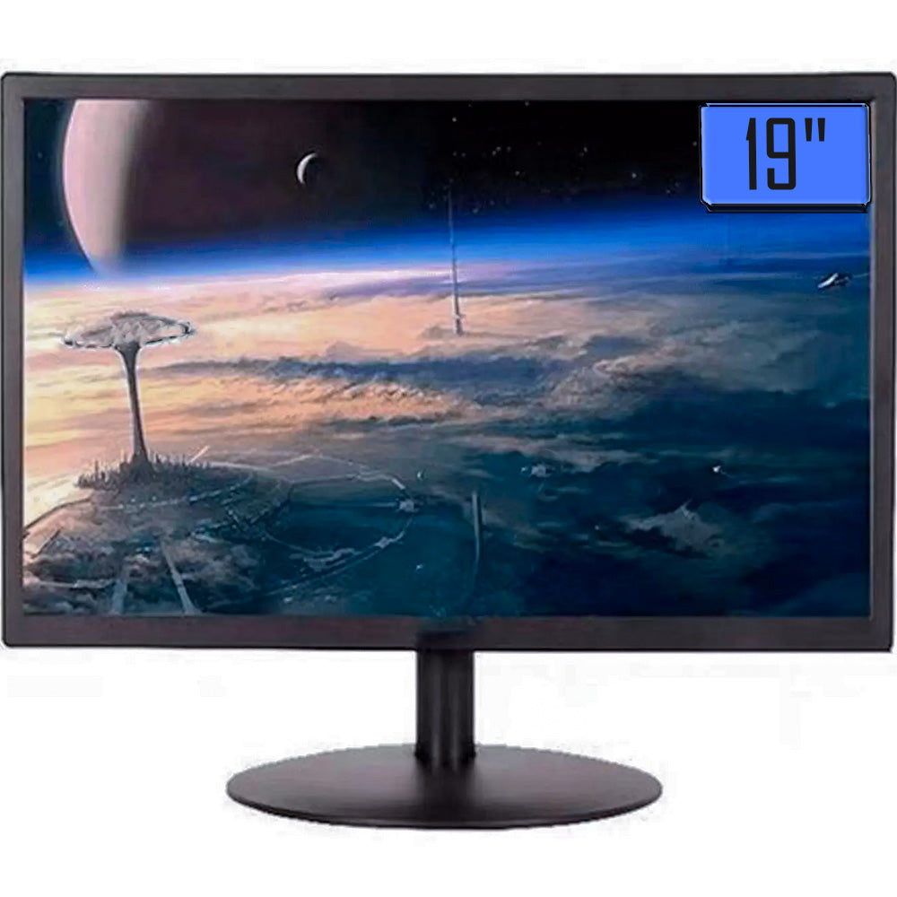 Monitor Pro LED 19 Polegadas HD Com Ajuste de Inclinação de 178 Graus- Knup KP-CA603