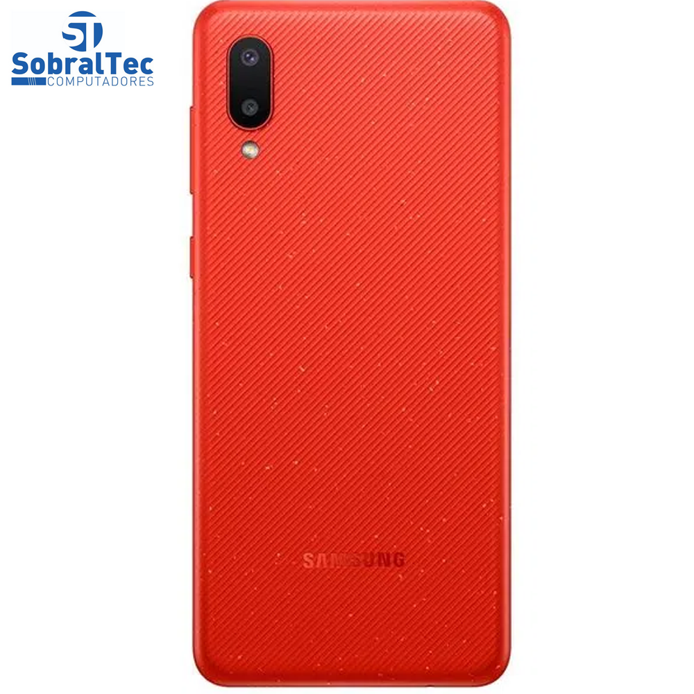Smartphone Samsung Galaxy A02, 32GB, RAM 2GB, Quad-Core, 13MP, Vermelho - SM-A022MZRRZTO