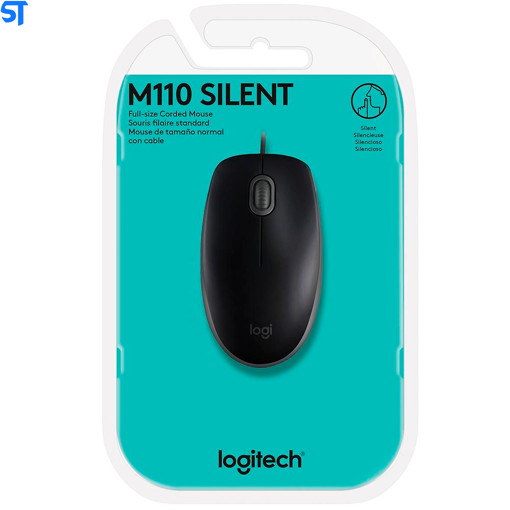 Mouse Logitech USB M110 Preto