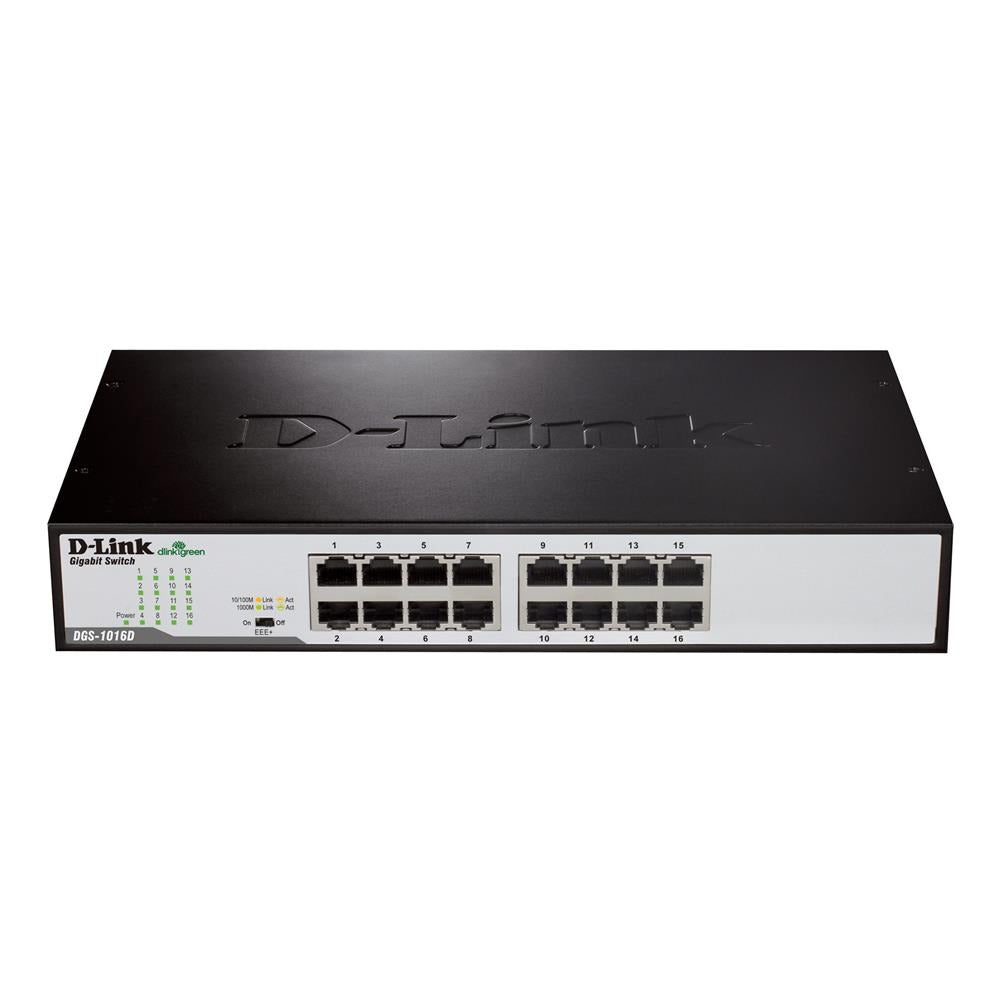 Switch 16 Portas 32Gbps Gigabit Ethernet DGS-1016D - D-Link