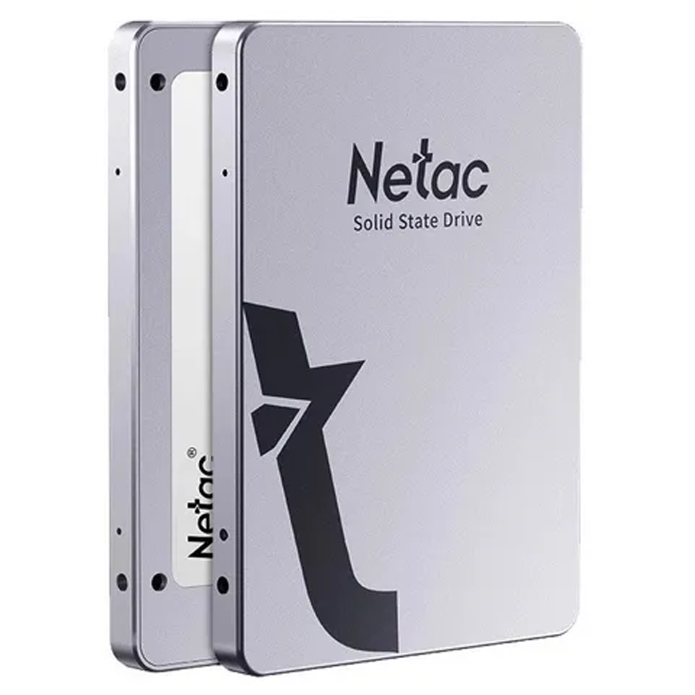 HD SSD Netac 2Tb 2.5`SataIII 560Mbps de Leitura 520Mbps de Gravação - 3D Nand - Aluminio