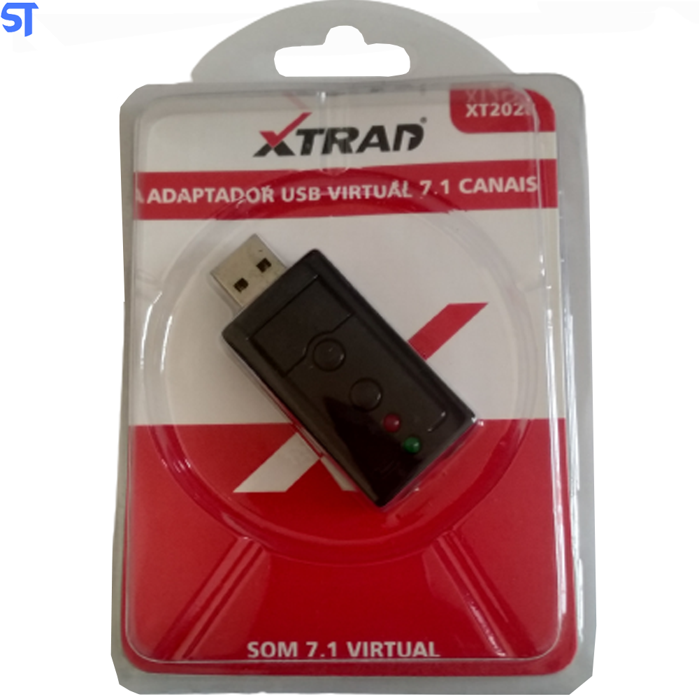 Adaptador de Audio Usb 7.1 Channel Sound Xtrad Xt-2028
