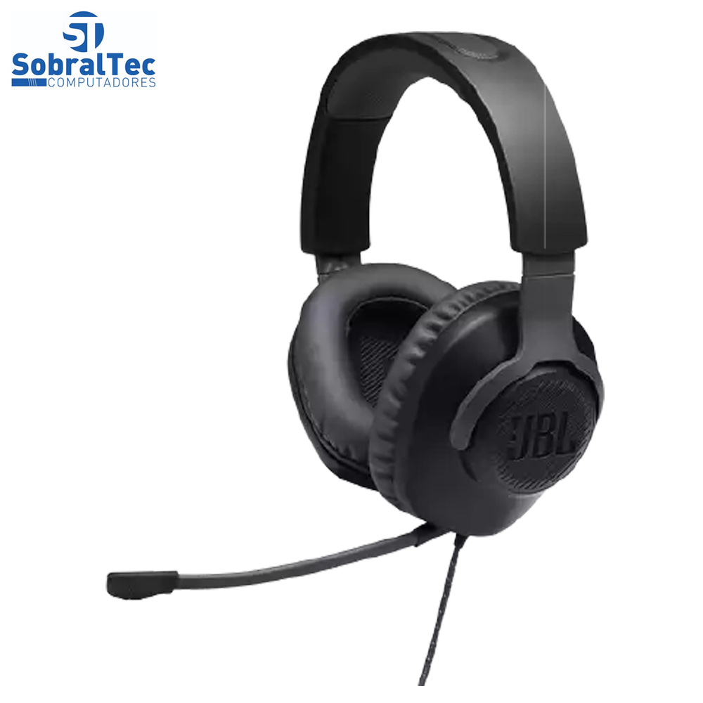 Fone de Ouvido JBL Quantum 100 Com fio e Microfone OVER-EAR - Preto
