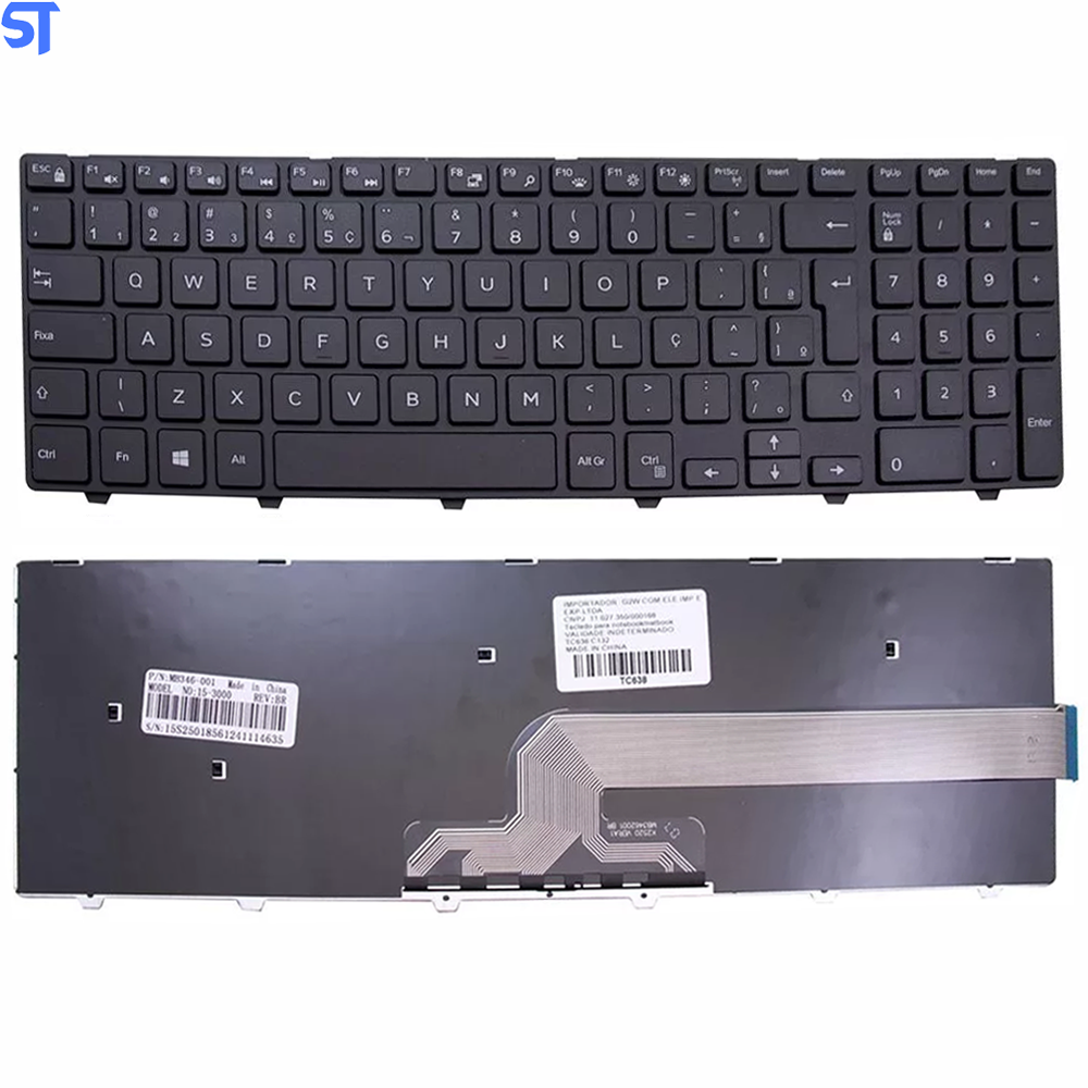 Teclado Notebook Dell Inspiron 15 5000 Series Frame e Alfanumerico- USADO