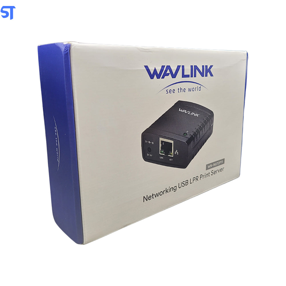 Print Server Adaptador de Rede Wavlink Mini Usb 2.0 Lrp de 100mbp Servidor de Impressão, Adaptador de Energia Lan Com Wi