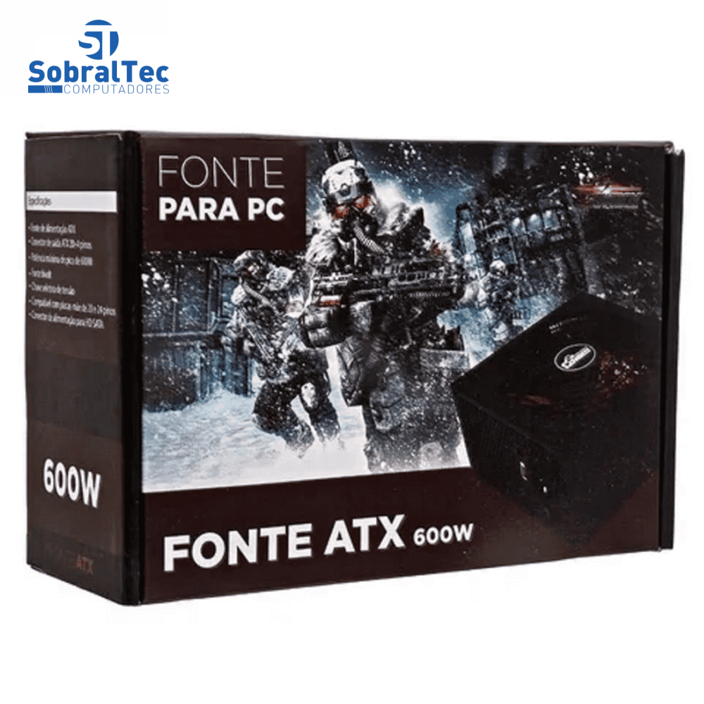 Computador Gamer Ryzen 5 3600-Memória 8GB- HD SSD 256GB - Placa Vídeo GTX970 4GB 256Bit