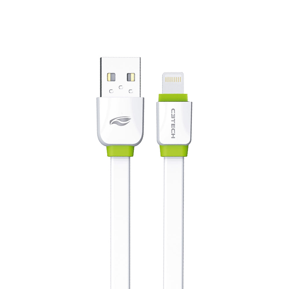 Cabo USB-Lightning Compatível IOS 1-Metro CB-110WH Branco C3Tech