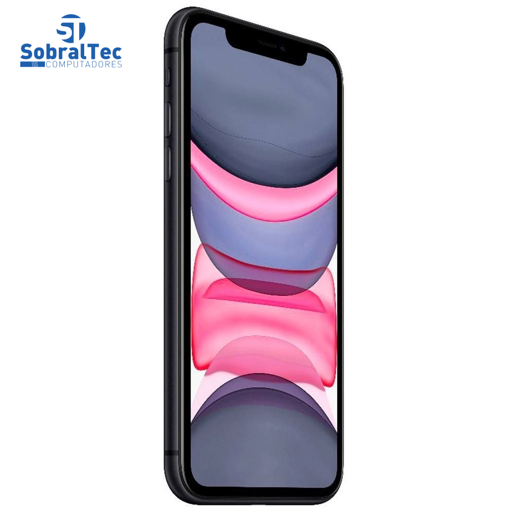 iPhone 11 Apple 64GB Preto, Tela de 6,1”, Câmera Dupla de 12MP, iOS- MHDA3BR/A