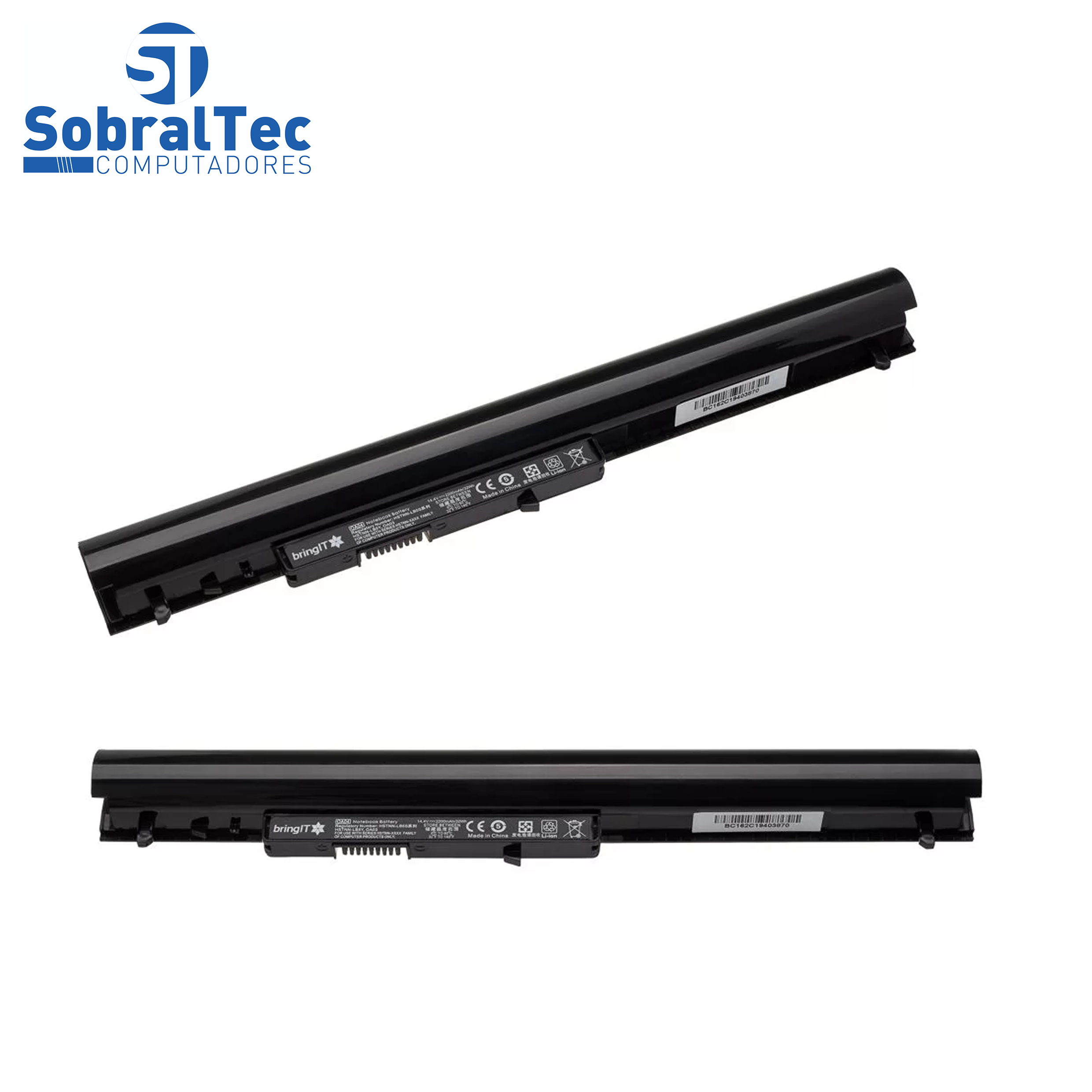 Bateria Notebook Compativel Com Hp Cq15 Cq14 Oa04  -Pn : Hstnn-Lb5S G2H 240 - 4 Celulas - Preto - 14.4V -