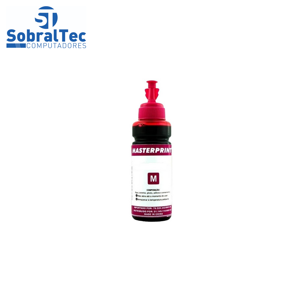 Refil de Tinta Master Bulk Ink Compatível com Epson e HP Corante 100ml  Magenta IMP. IND