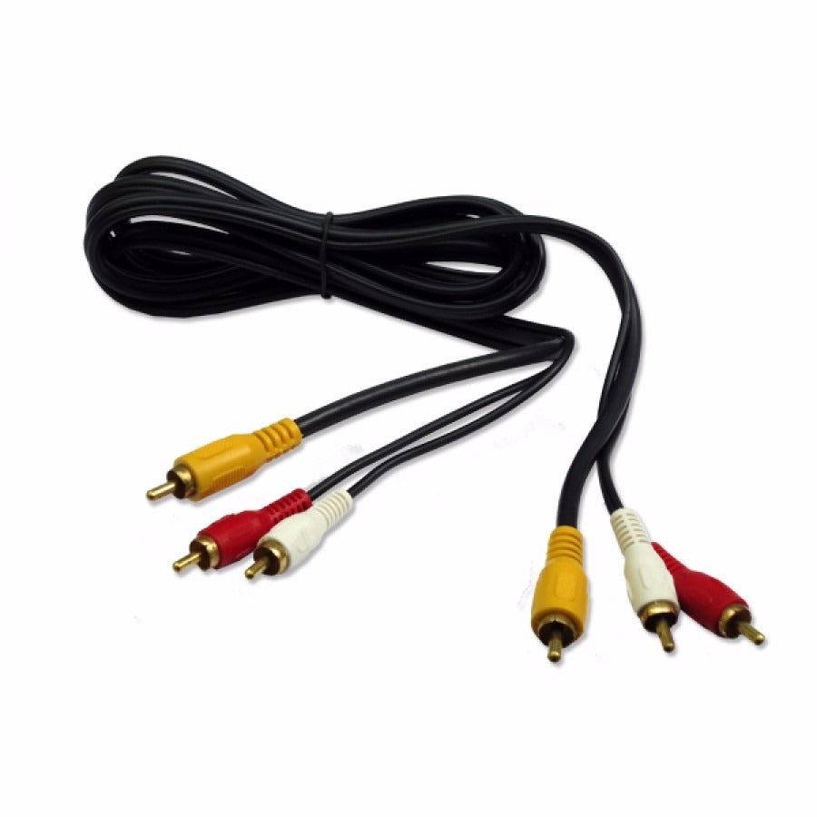 Cabo Rca Triplo Para Aparelhos de Dvd - Tv -Receptores