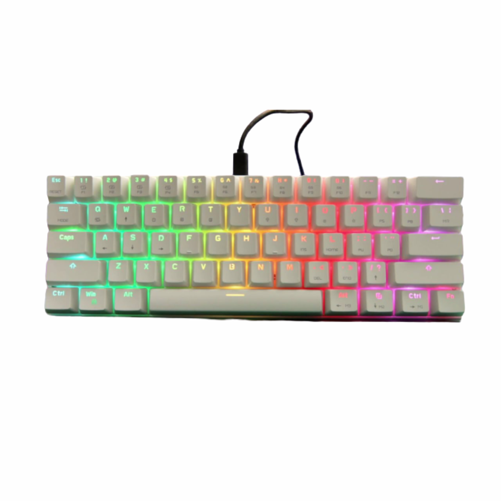 Motospeed CK62 bluetooth USB Wired Dual-Mode Outemu Switch RGB Mechanical Gaming Keyboard - White Red Switch