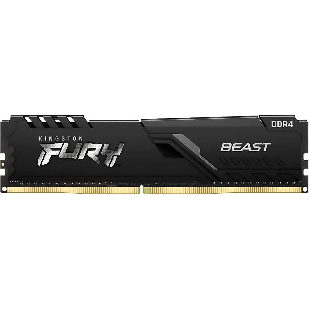 Memória Ram Desktop Kingston Fury Beast 8gb 3200mhz DDR4 1.35v Black - KF32C16BB/8
