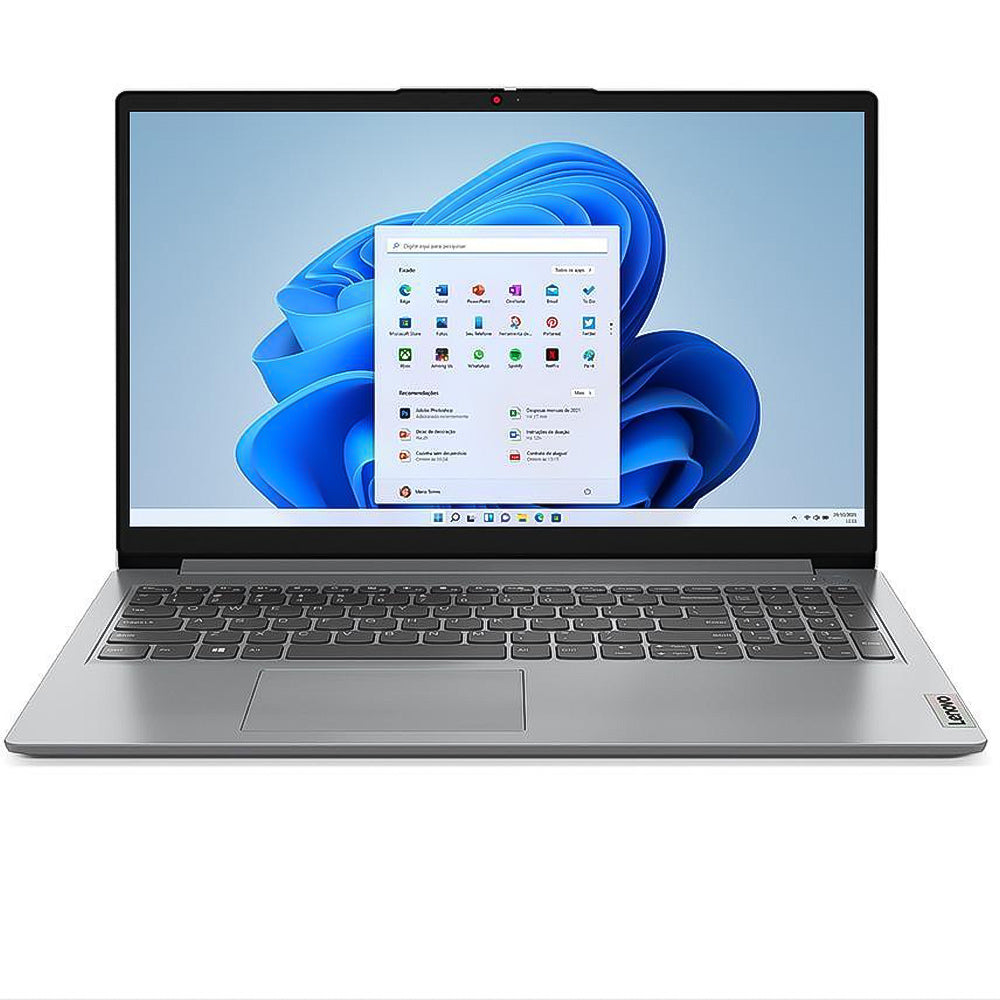 Notebook Lenovo ideaPad 1i Intel Core i5 1235U, 8GB 512GB SSD, Tela de 15,6
