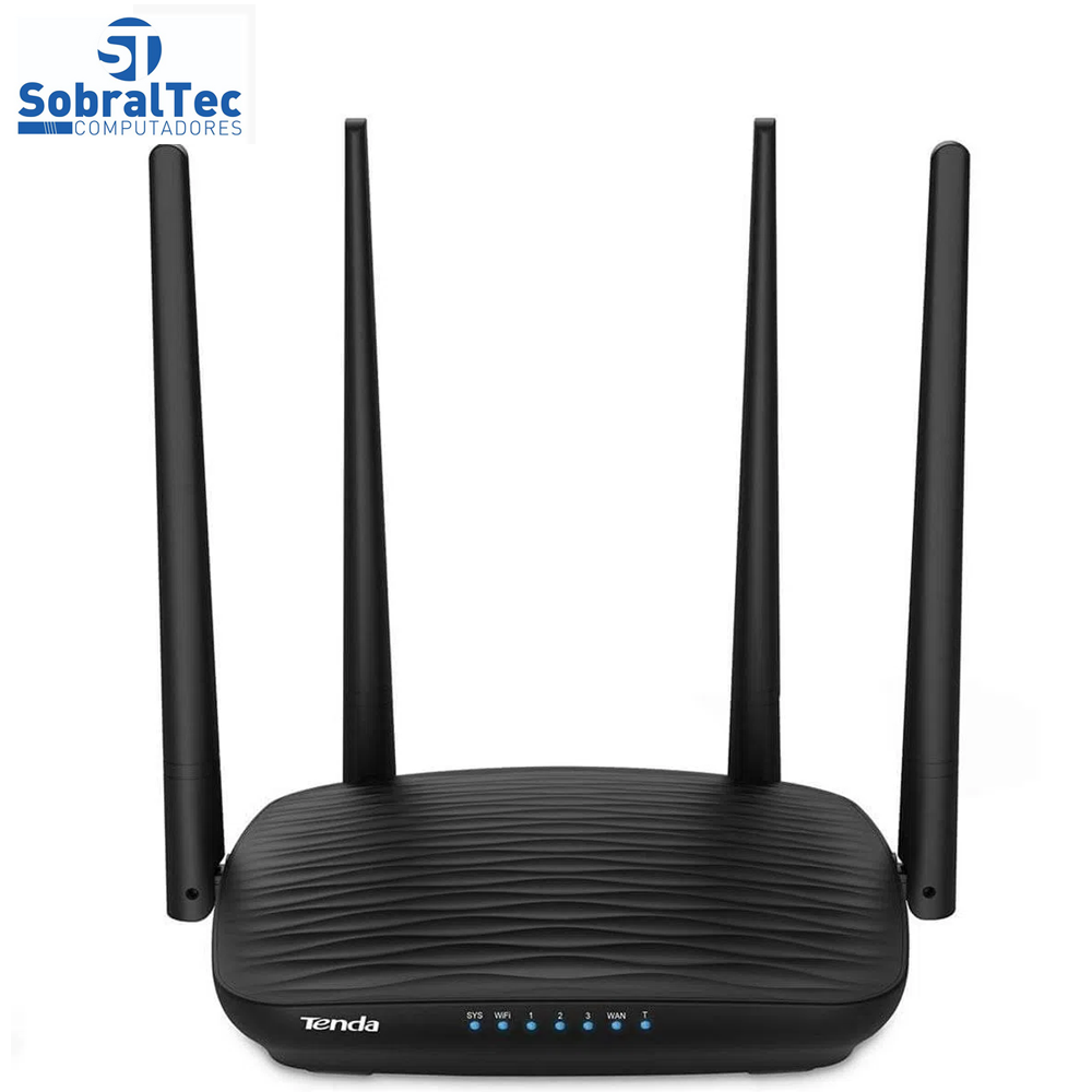 Roteador Ac5 Tenda AC1200 Mbps Dual-Band 4 Antenas Fast