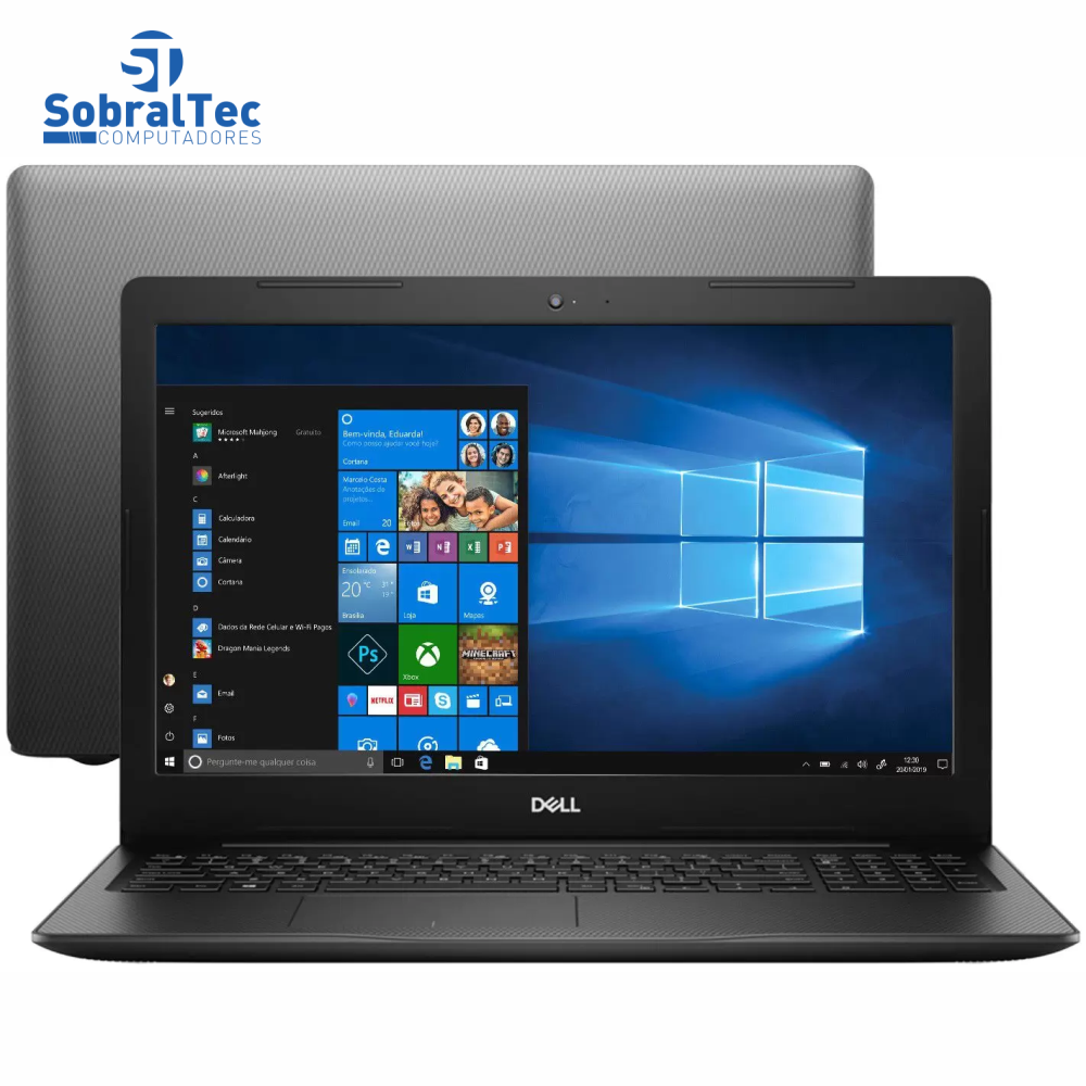 Notebook Dell Inspiron 15 3000 Intel Core i3 4GB - 256GB SSD 15,6” Windows 10