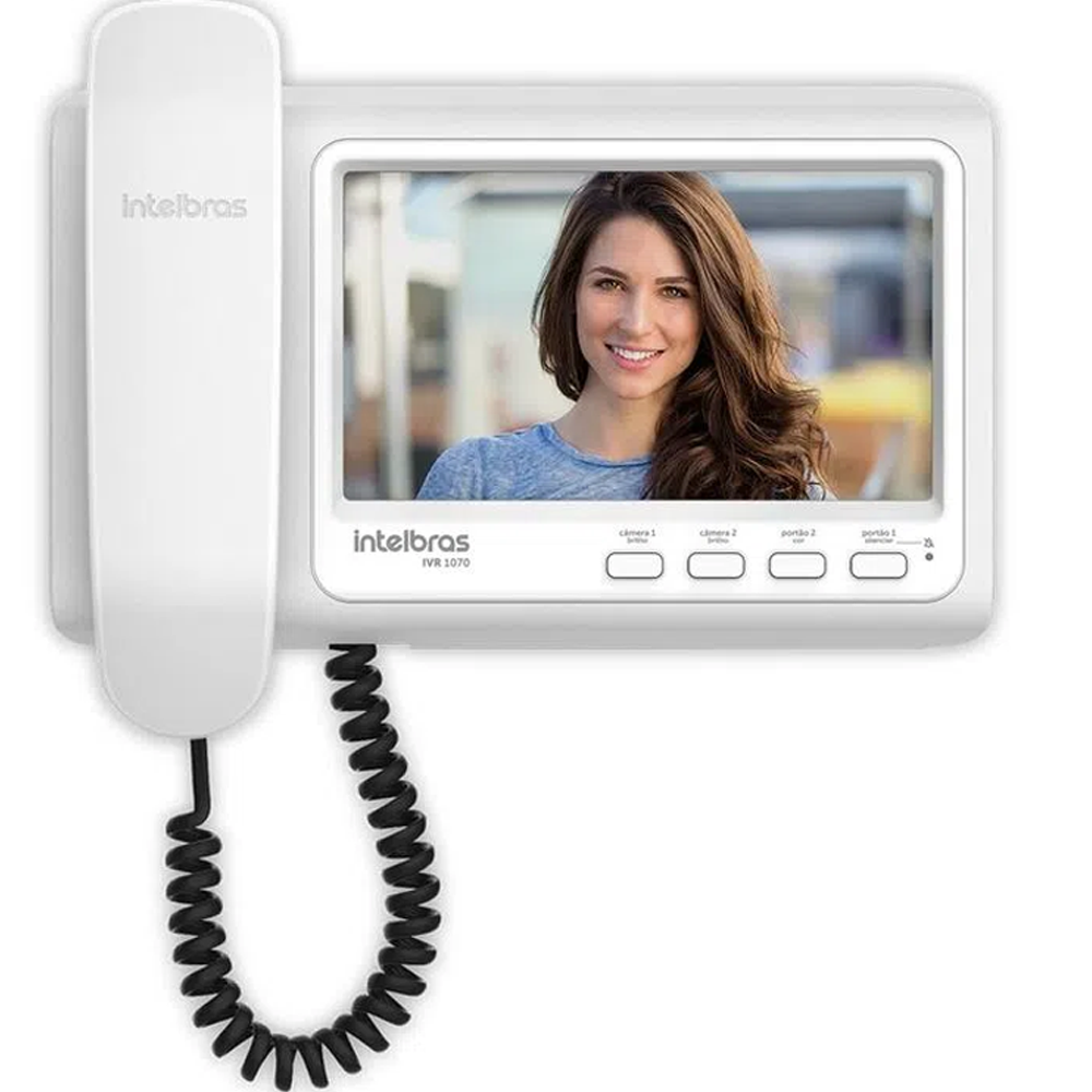 Video Porteiro Intelbras IVR 1070 HS Display 7" Polegdas Com Visualização Noturna