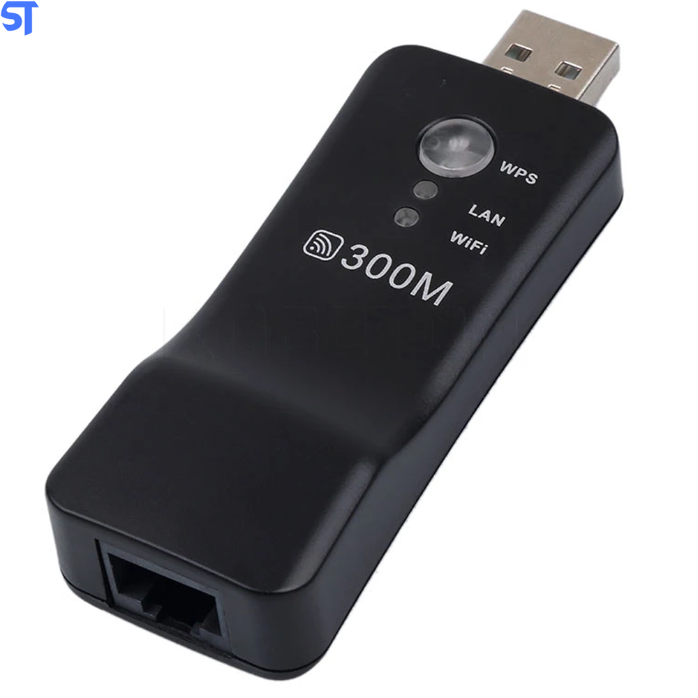 Adaptador Usb Wireless TV Wi-Fi Ranger Extender WPS 300 Mbps