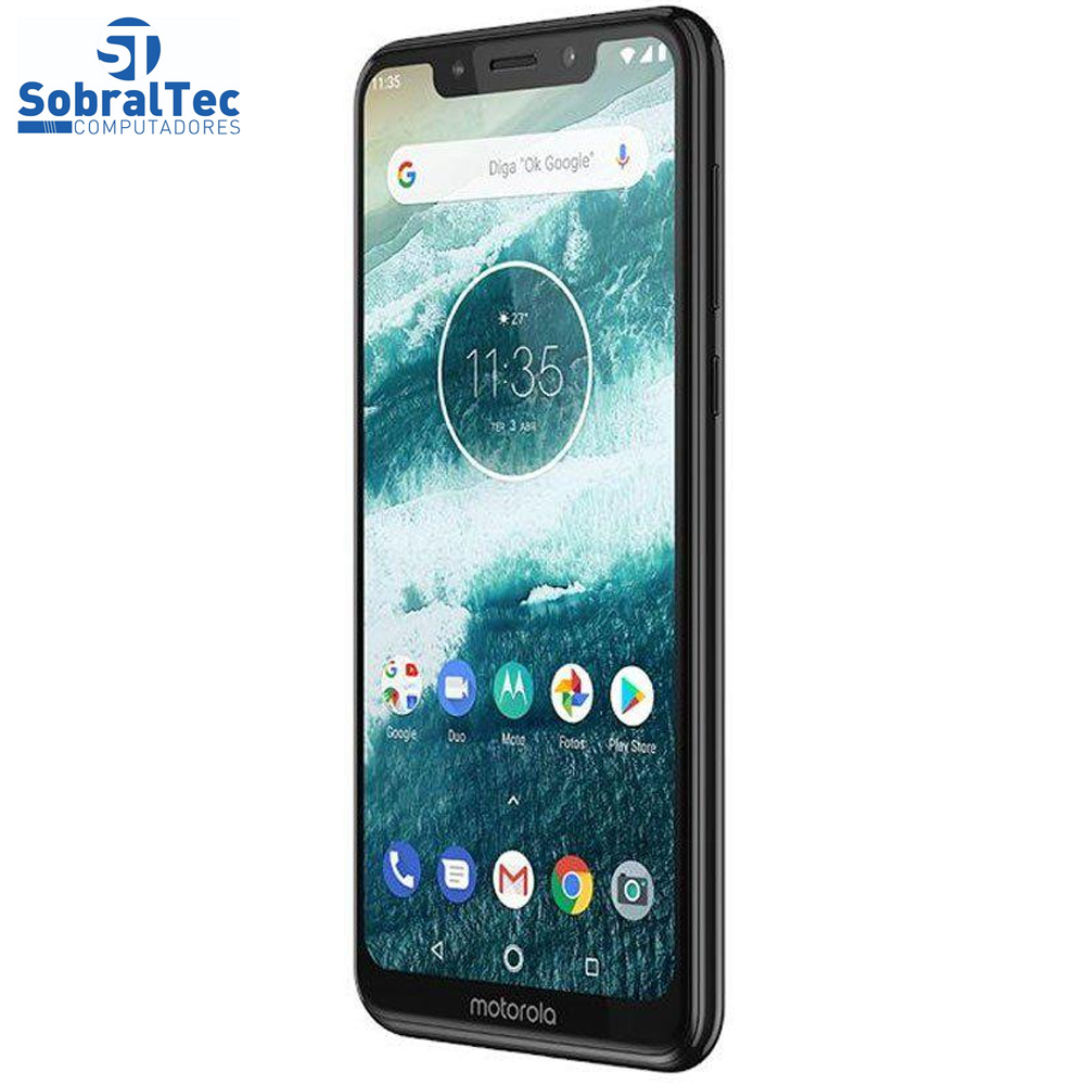 Smartphone Motorola One 32GB Dual Chip Android Oreo 8.1 Tela 5.9 2.0 Octa-Core 4G Câmera 13+2MP Preto