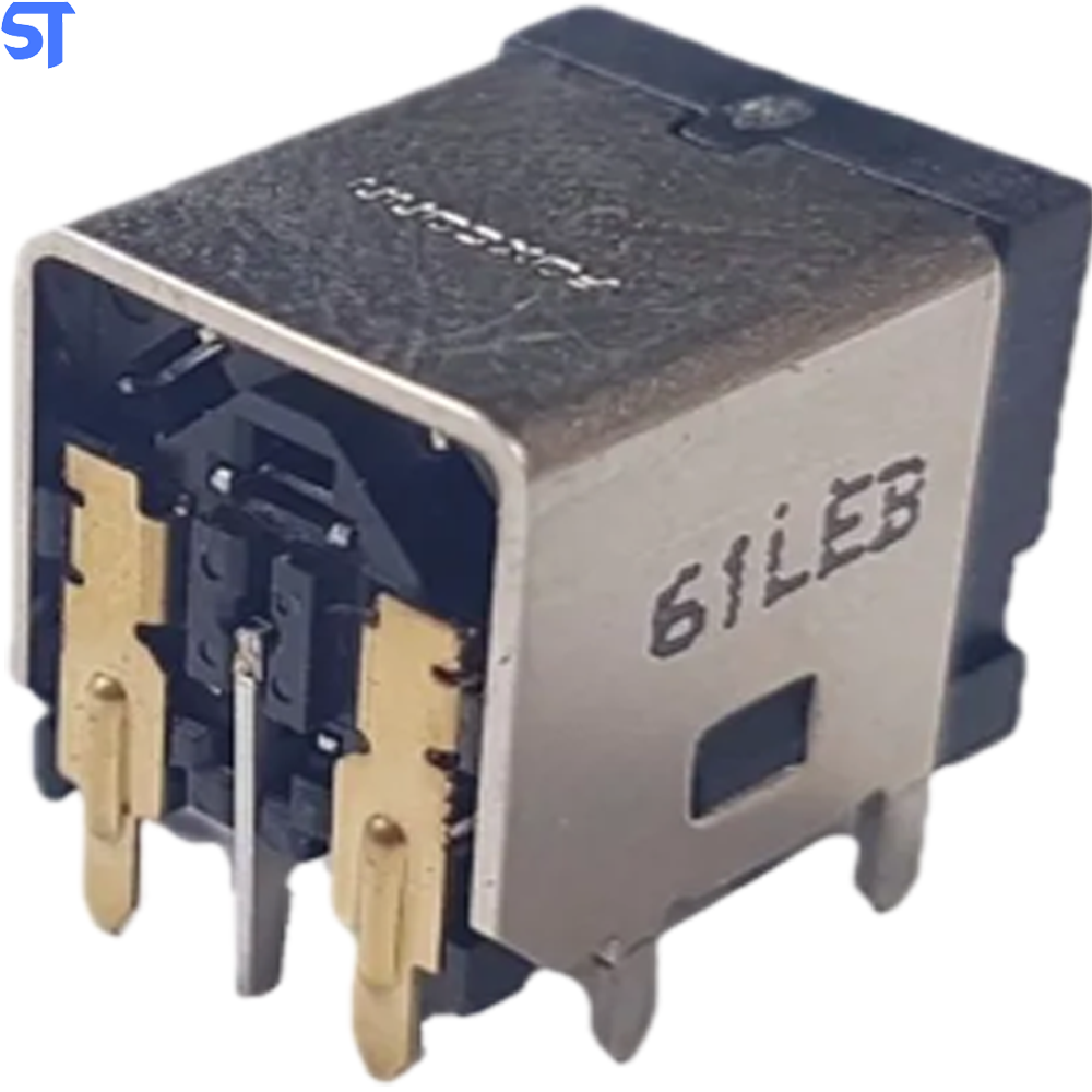 Plug Conector Dc Jack Dell Inspiron 1545 Octagonal DC011 Sem Cabo