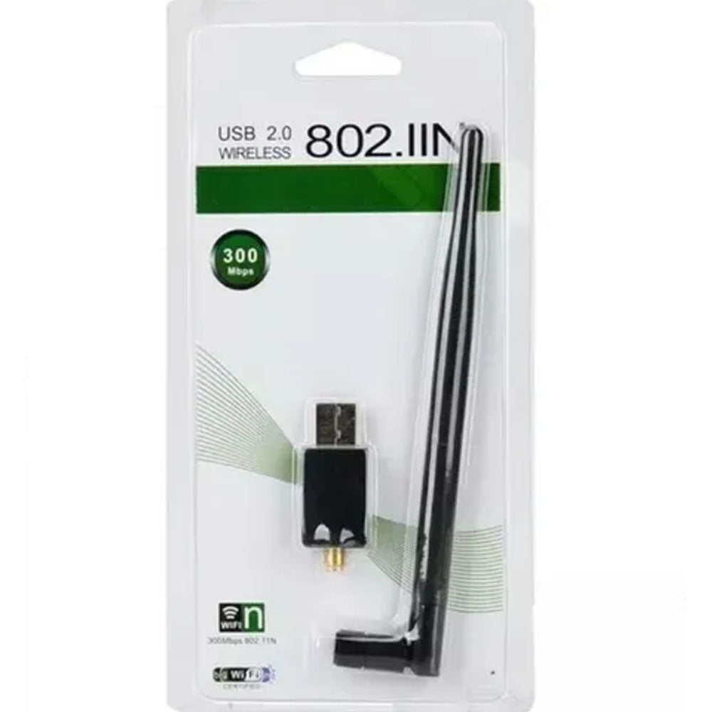 Antena Adaptador USB WiFi 1200 Mbps LAN 2Dbi 2.4G 802.11n / G / b WI FI