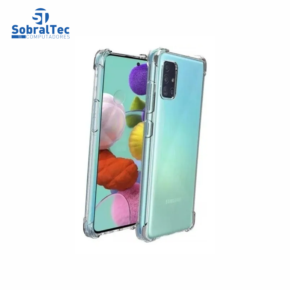 Capa Silicone Tpu Transparente Borda Anti Impacto Anti-Shock Samsung Galaxy A71