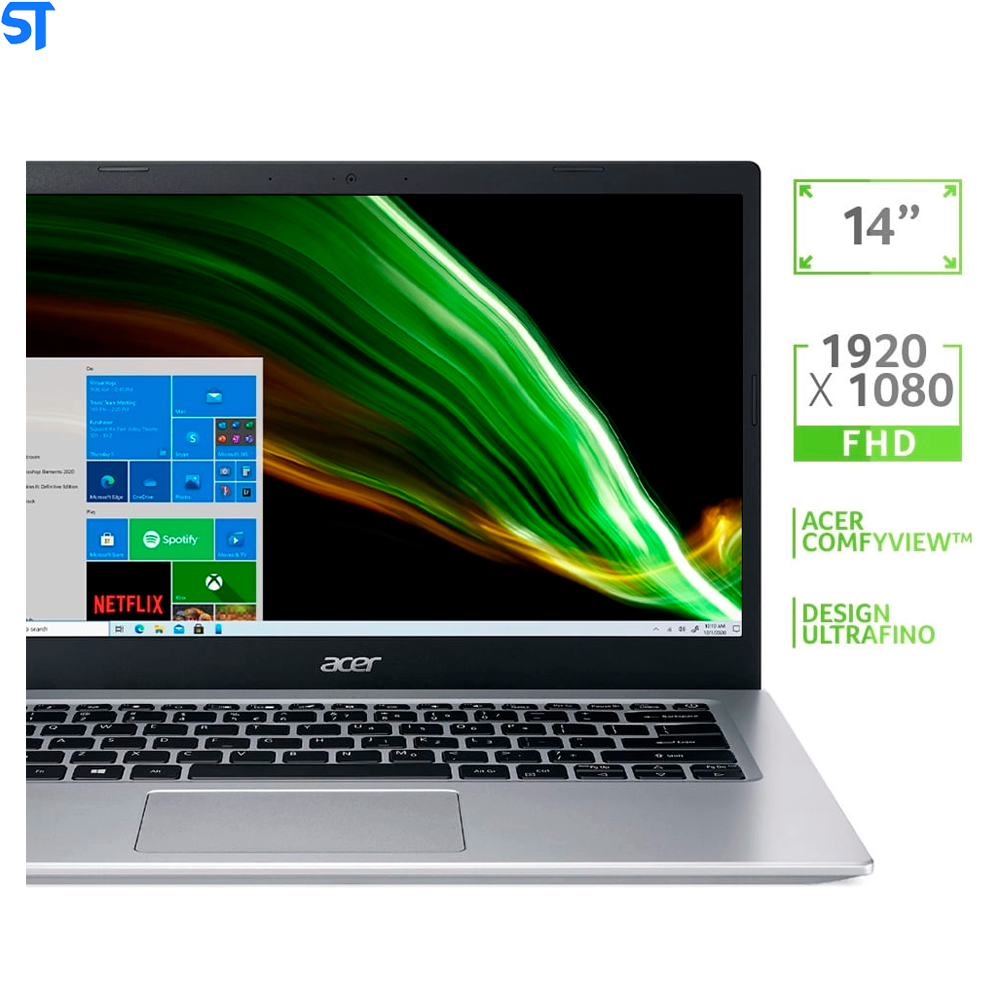Notebook Acer Aspire 5 A514-54G-71QA Intel Core i7 11ª Gen Windows 10 Home 8GB 512GB sdd MX350 14'