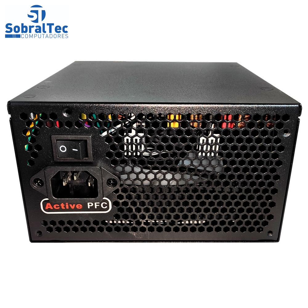 Fonte Gamer ATX Rise Mode Atomic 600W Real RM FE 04 AT