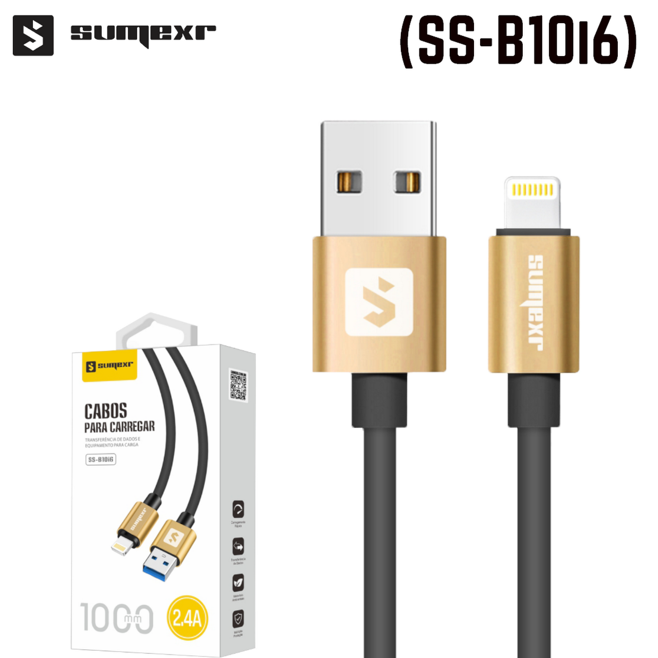 Cabo Usb Micro Para Carregador e Transferencia de Dados de Celular Sumexr