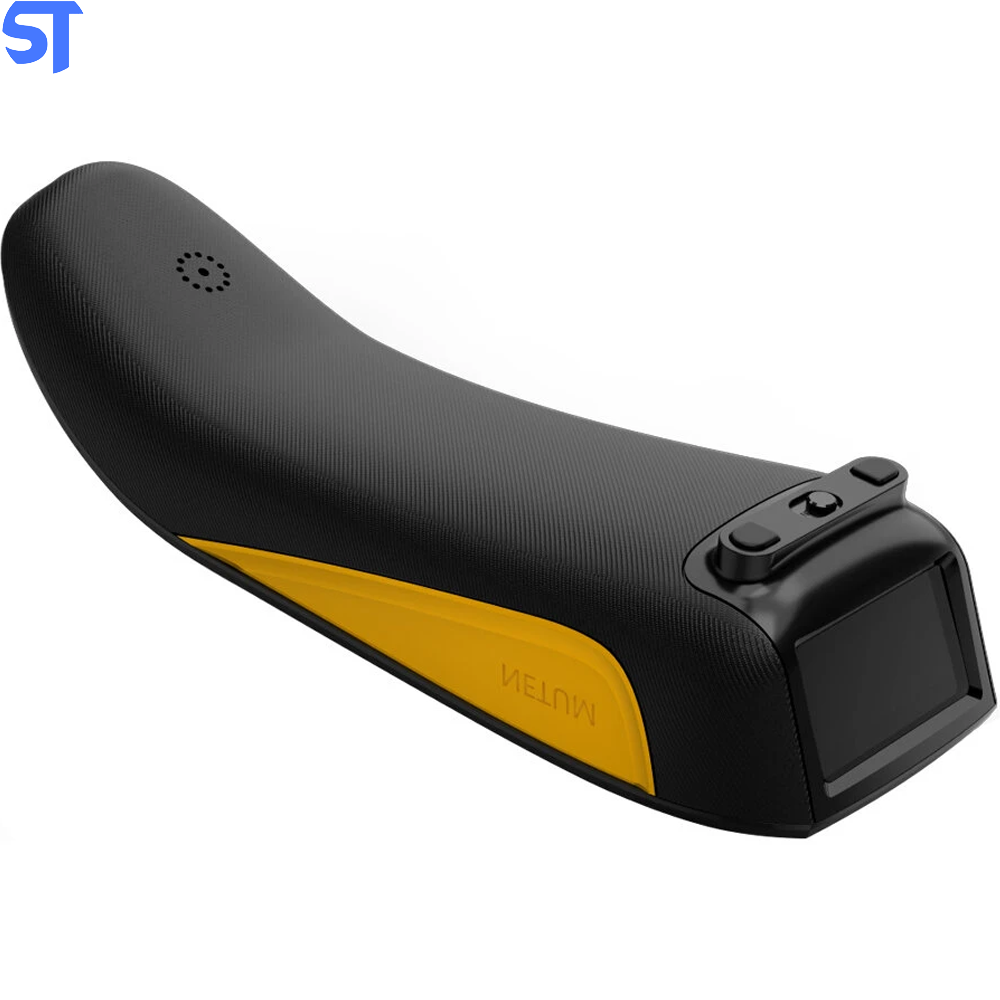 Leitor Código De Barras Bluetooth E USB NETUM C750 Preto Com Amarelo