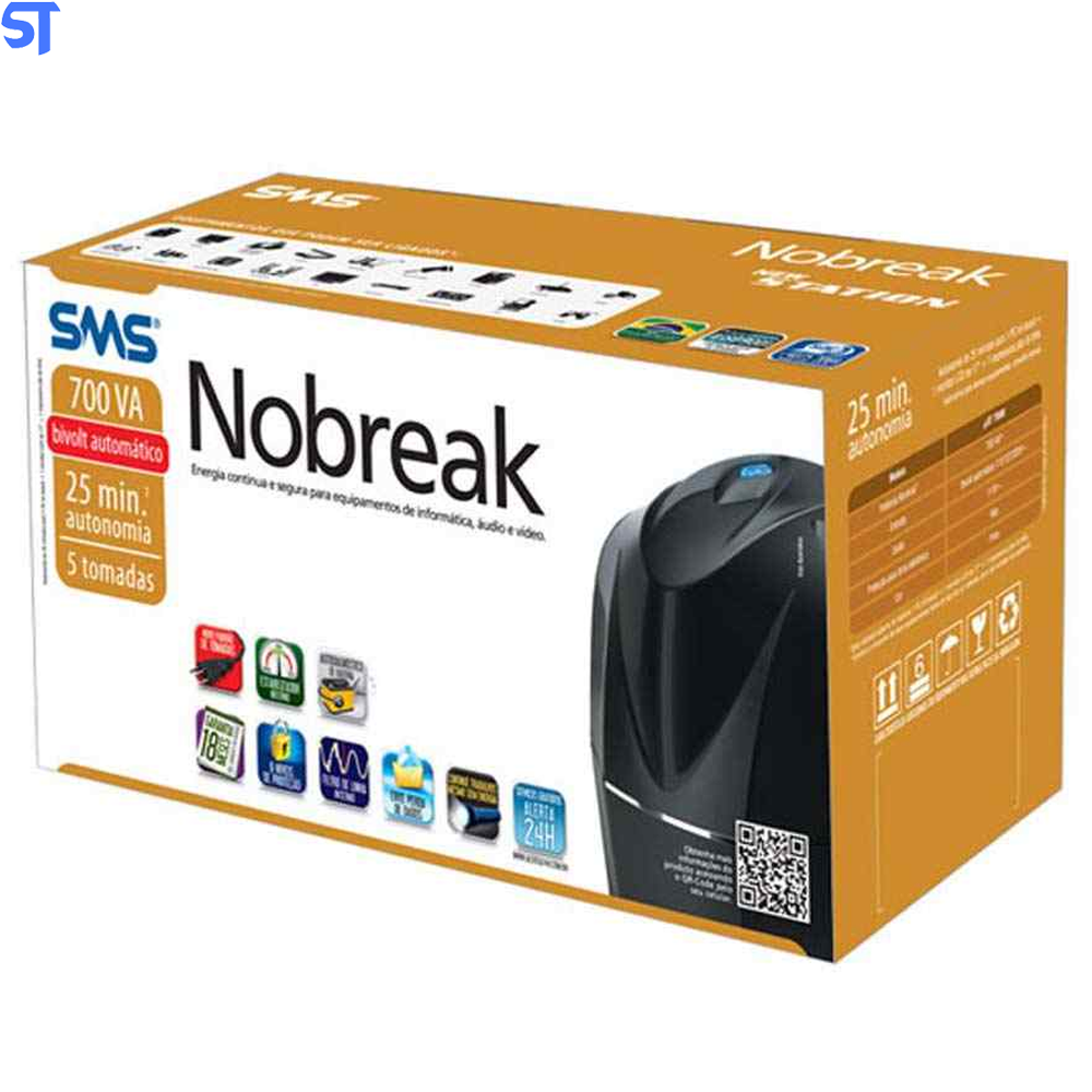 Nobreak Bivolt 700VA Sms New Station NT