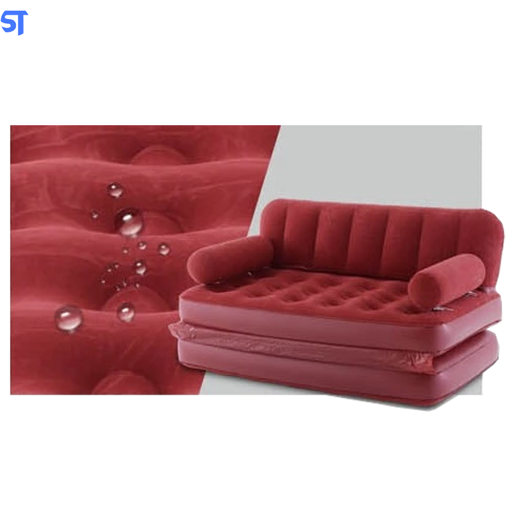 Sofá inflável 5 em 1, Cama de Casal, Dobrável BED Flcked Intime Plastics