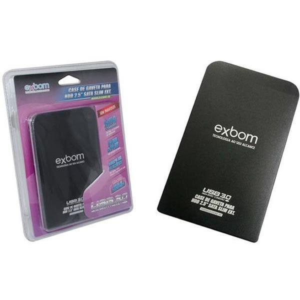 Case Para HD de Notebook Usb 3.0 Sata 2.5 Cghd30 Exbom