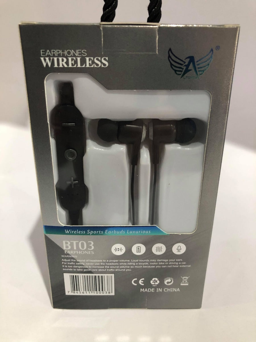 Fone de Ouvido Wireless Ltomex BT06 Earphones Preto