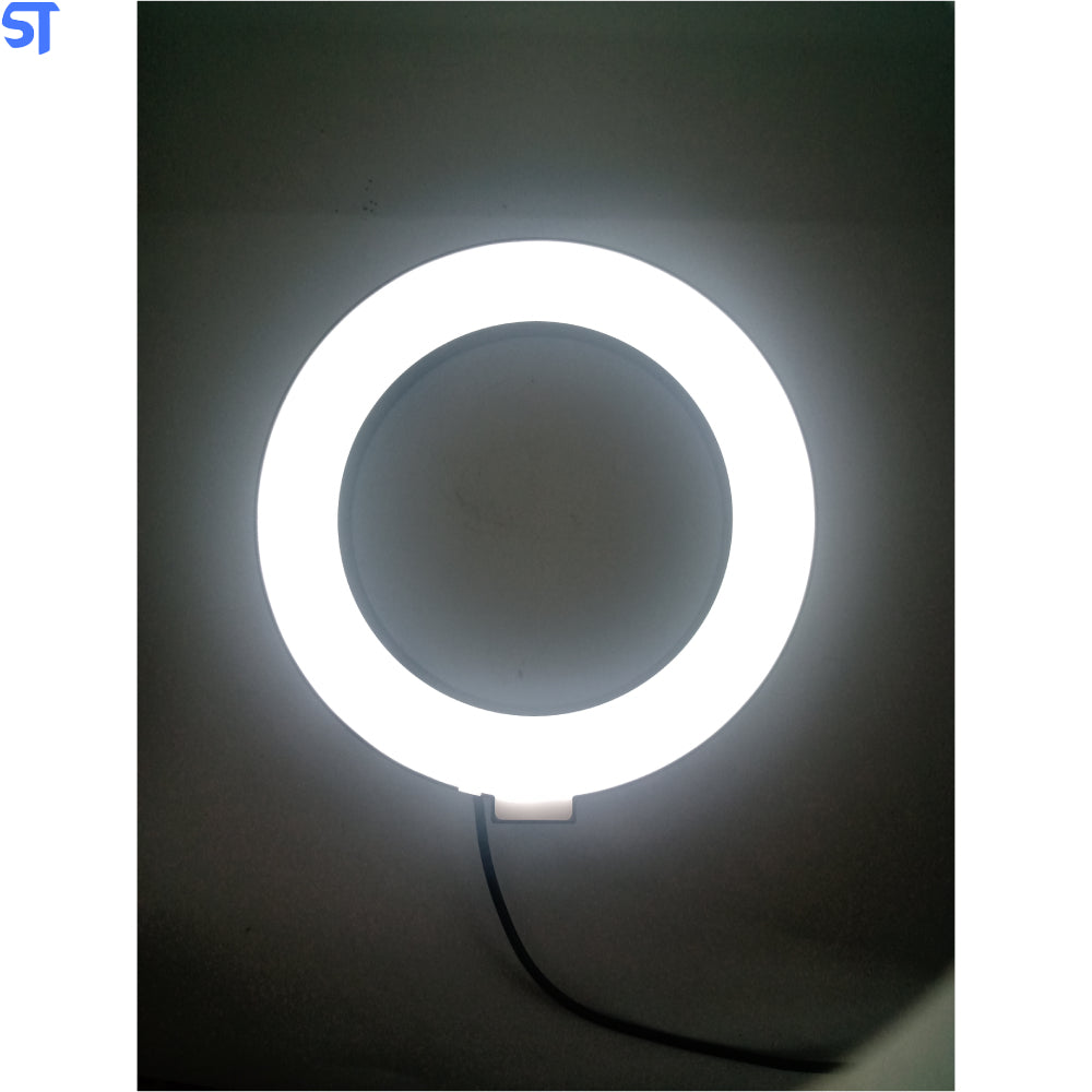 Ring Light 10" 3 Cores com Ajuste de Itensidade e Suporte