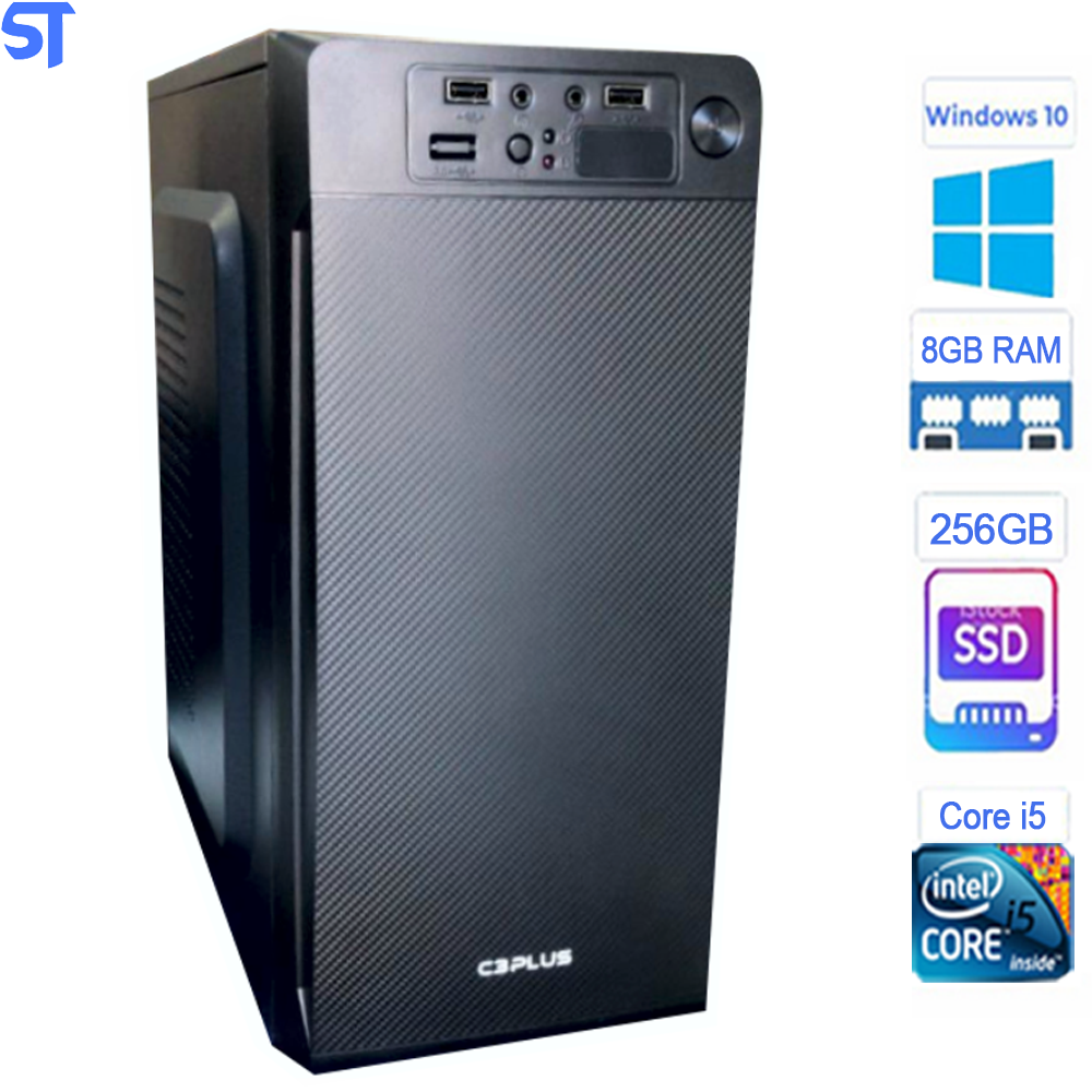 Computador Intel Core i5-3340 HD SSD 256GB Memória Ram DDR3 8GB SobralTec