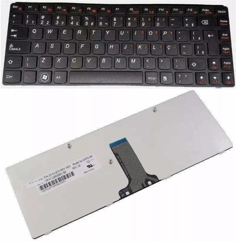 Teclado Notebook Lenovo G470-uk- Pn Mb290-006| Preto