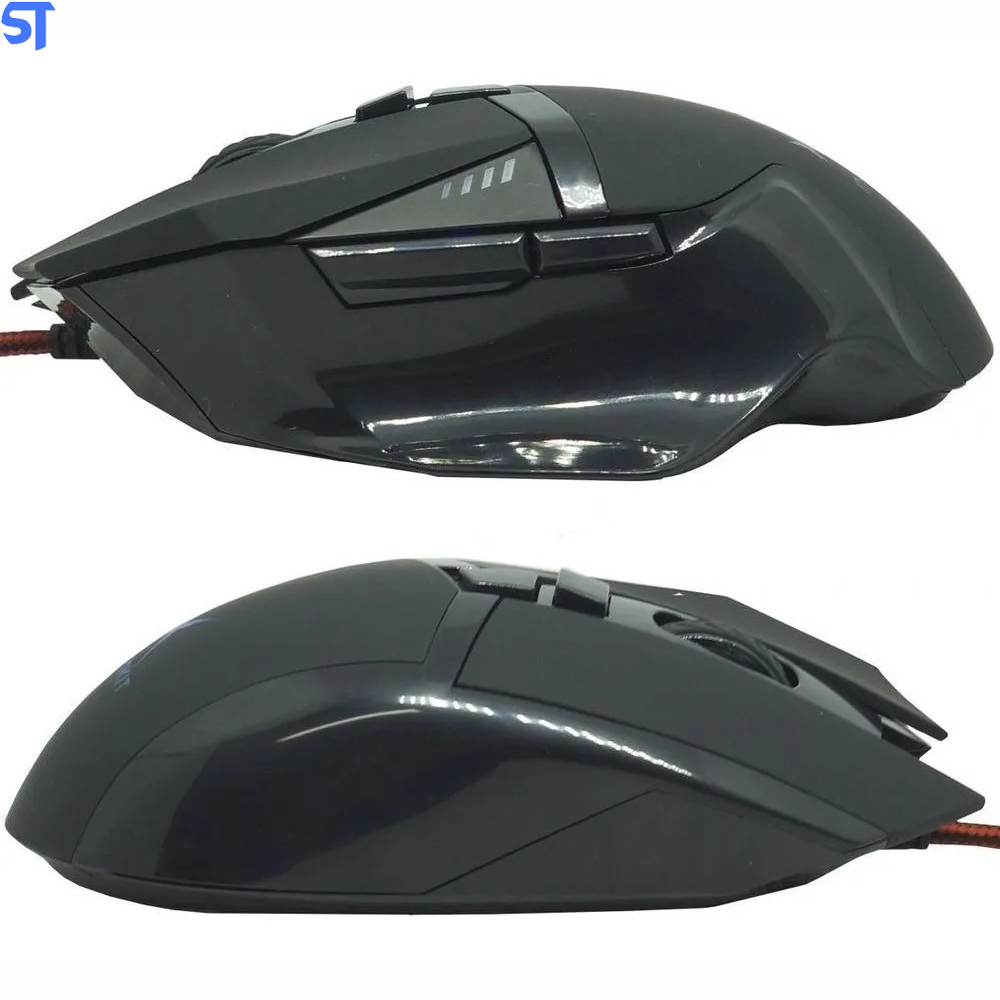 Mouse Gamer Usb 2400 Dpi 6 Botões Led Rgb Cabo Infokit X Soldado Gm-601