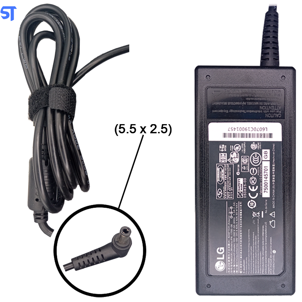 Fonte Notebook LG 19v 3,42a 65w Pa-1121-02h Ppp016L (5.5 x 2.5)