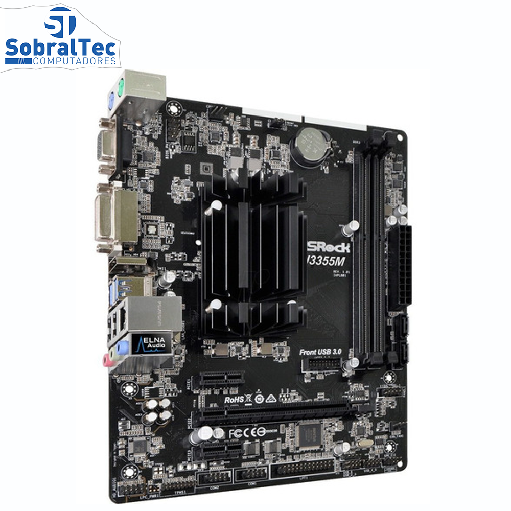 Placa Mãe AsRock J3355M-ATX com processador Dual Core / DDR3