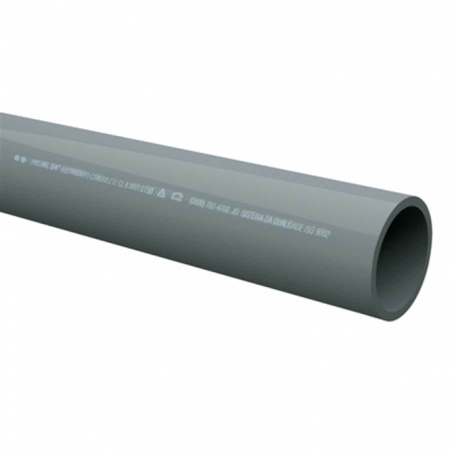 Eletroduto Em Pvc 1/2 Com 3 Metros Cinza