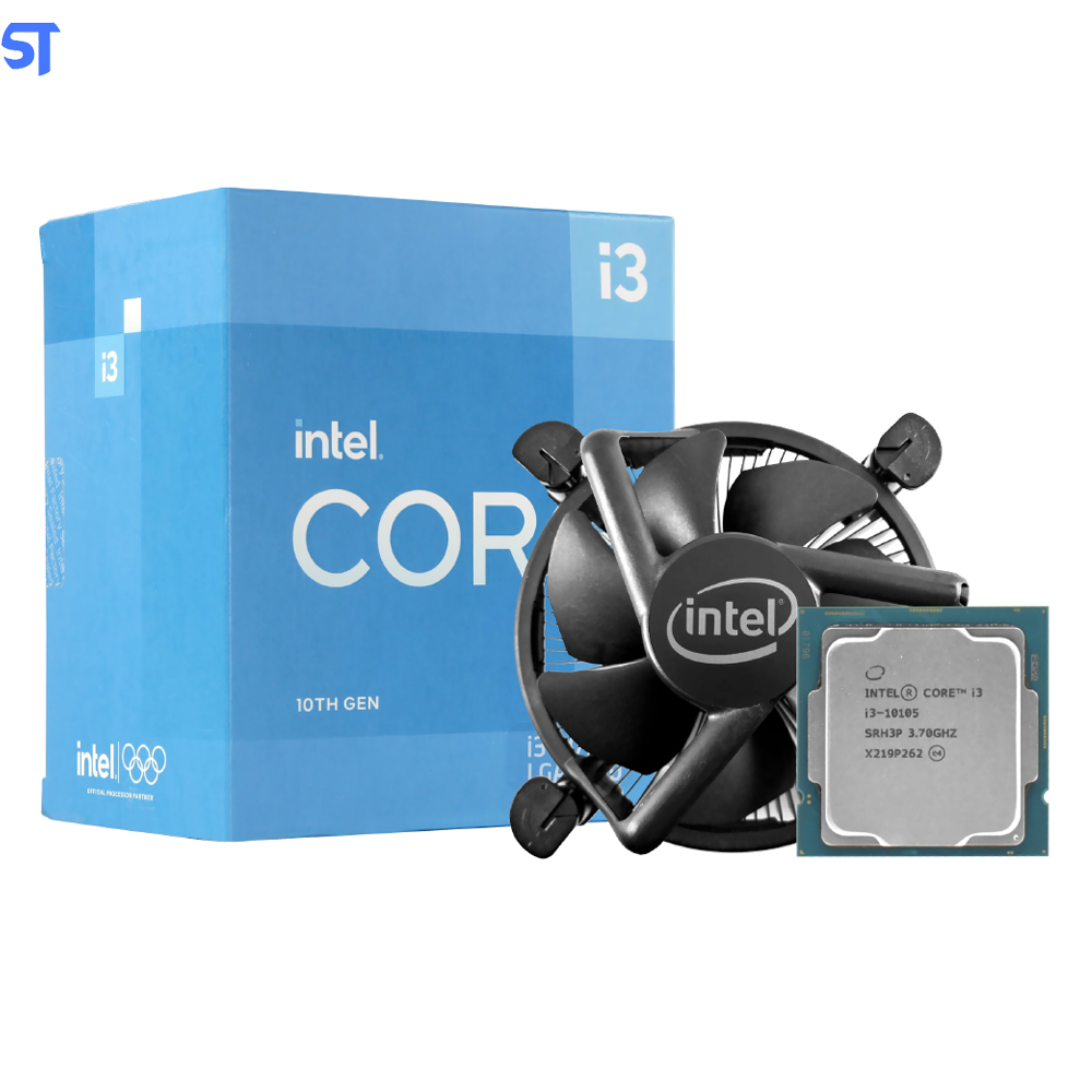 Processador Intel Core i3-10105, 3.7GHz (4.4GHz Max Turbo), Cache 6MB, Quad Core, 8 Threads, LGA 1200, S/Box OEM