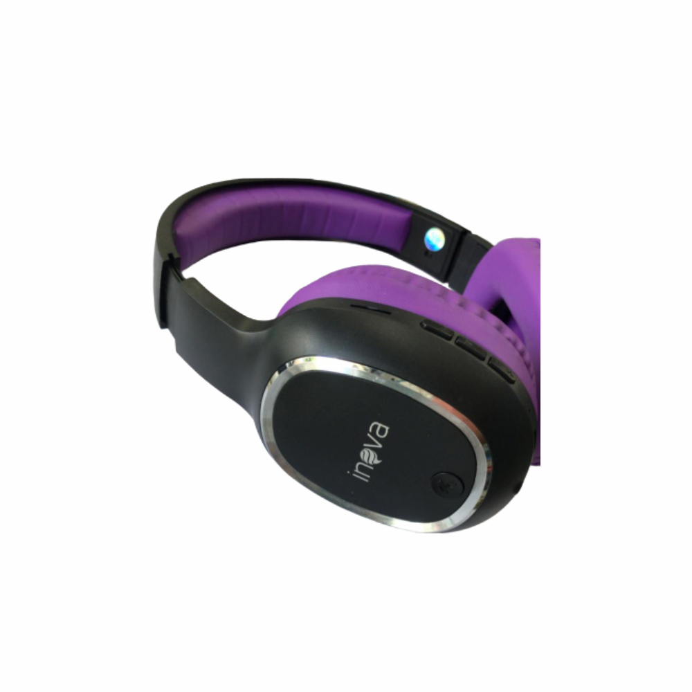 Fone De Ouvido Estéreo Sem Fio Microfone Embutido Entrada SD Inova FON-6702