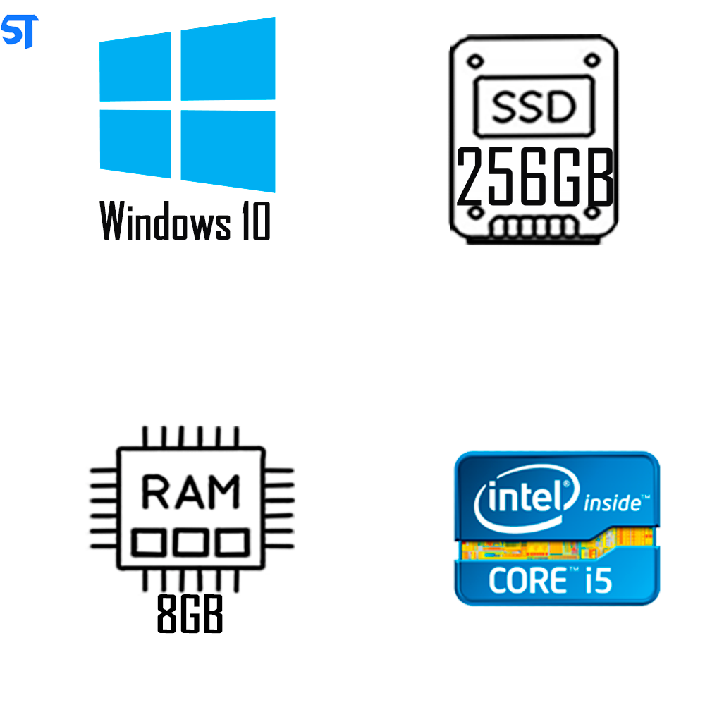 Computador Core i5 2500- SSD 256GB- Memória Ram 8GB-Gab 24V2BK- Windows 10