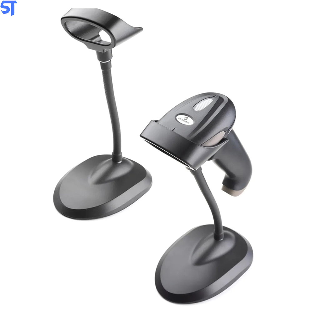 Leitor de Código de Barras e Boleto Bancário USB Laser GT 2.0 Goldentec Com Base Suporte Para PDV