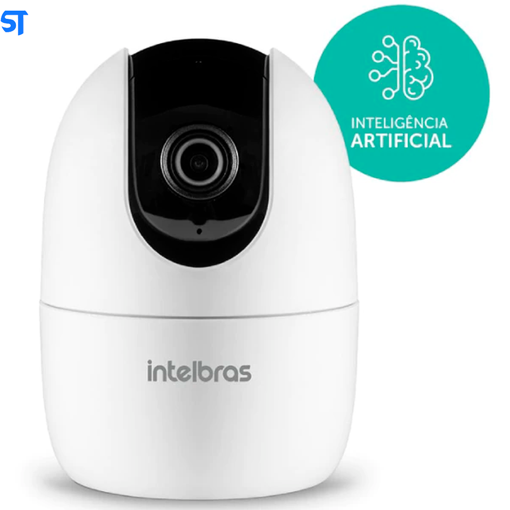 Câmera de Vídeo Intelbras IM4C Com Cartão SD 32GB -Wi-Fi Full HD com Zoom Digital 16x, Ângulo de Visão 115° e Alerta de